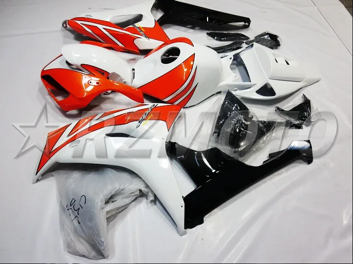 Топ литья под давлением ABS Полный комплект обтекателя Подходит для Honda CBR1000RR 06 07 2006 2007 1000RR Обтекатели набор Черный Оранжевый Белый