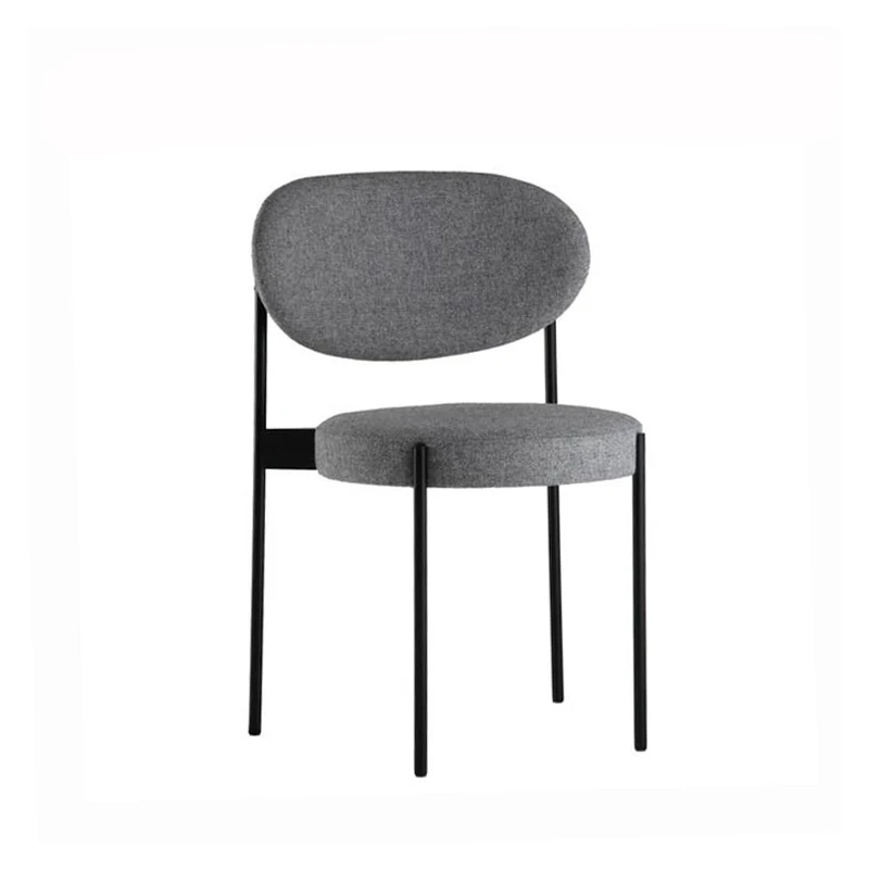 

Northern European Style Light Luxury Dining Chair Domestic Ins Net Red Makeup Post Modern Simple Restaurant Iron Stool Bac