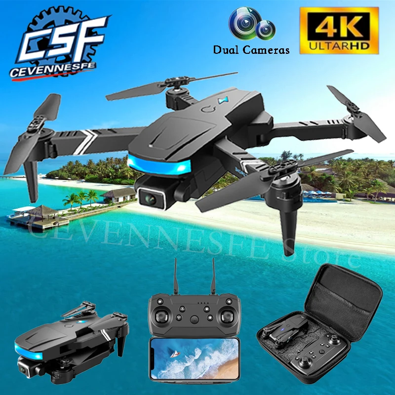 2021 Новинка LS878 Дрон 4K HD Двойная камера Fpv Wifi режим удержания высоты складной