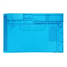 S-170 Heat Insulation Silicone Soldering Pad Mat Desk Maintenance Platform For Repair Station With Magnetic