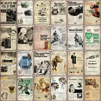 

Tin Signs Shabby Chic Metal Plate Retro Home Wall Music Bar Art Garage Decor Iron Poster Cuadros SA-6997A