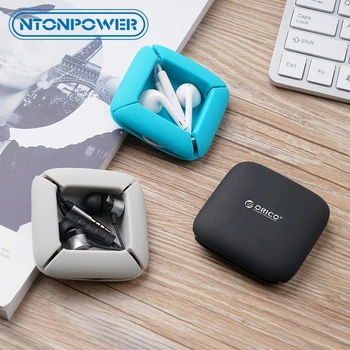 

NTONPOWER Portable Earphone Storage Organizer Winder Cable Organizer Silicone Wire Management For Headphone Cable Holder
