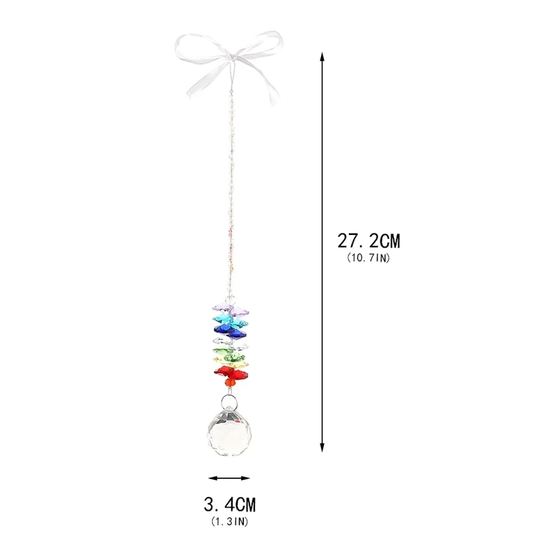 Glass Crystal Suncatcher Ball Chandelier Part Prism Hanging Pendants Home Decorations Rainbow Collection Window Hanging Decor