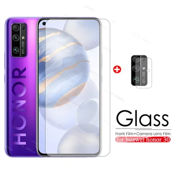

2 in 1 Protective Glass for Huawei Honor 30 Camera Lens Tempered Glass on Honor 30 Honor30 Honer xonor 30 BMH-AN10 BMH-TN10 film