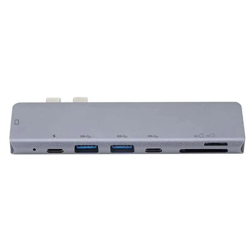7 в 2 типа C концентратор HDMI USB 3,0 5 Гбит/с TF кард-ридер USB-C быстрой зарядки порт адаптер прочный