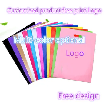 

200pcs 15x20cm 20x30cm Custom Product Free Print Logo Plastic bag clothing bag phone bag glasses children's beauty bag gift bag