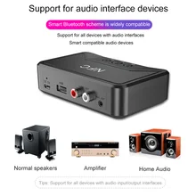 Bluetooth 5 0 Receiver Smart NFC A2DP RCA AUX 3 5MM Jack Wireless Adapter Suppotr USB Play For Auto Household Speaker Headphone