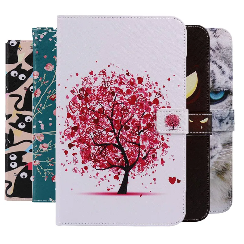 3D Feather Painted PU Leather Case For Samsung Galaxy Tab A 9.7 SM-T550 T555 P550 P555 inch Tablet Protective case+Film | Компьютеры и