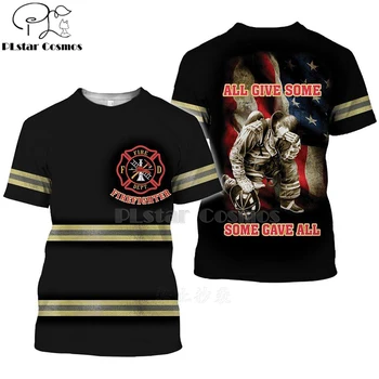 

2020 New Fashion Men hoodie 3D Printed FireFighter Firemen t shirt tees shorts sleeve Apparel Unisex cosplay casual streetwear-1
