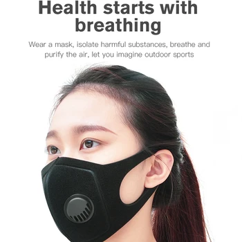 

12pcs Mouth Face Mask Cotton Anti-dust Mascherine Activated Carbon Filter Respirator Mouth-muffle Masks With Filter Paper Black