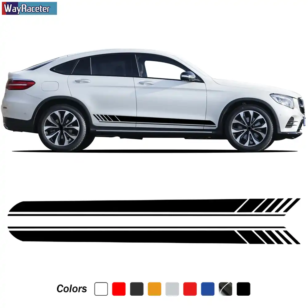 Edition 1 Side Stripes Skirt Sticker Decal For Mercedes Benz Glc Class X253 Coupe C253 Glc250 Glc300 Glc43 Glc63 Amg Accessories Car Stickers Aliexpress