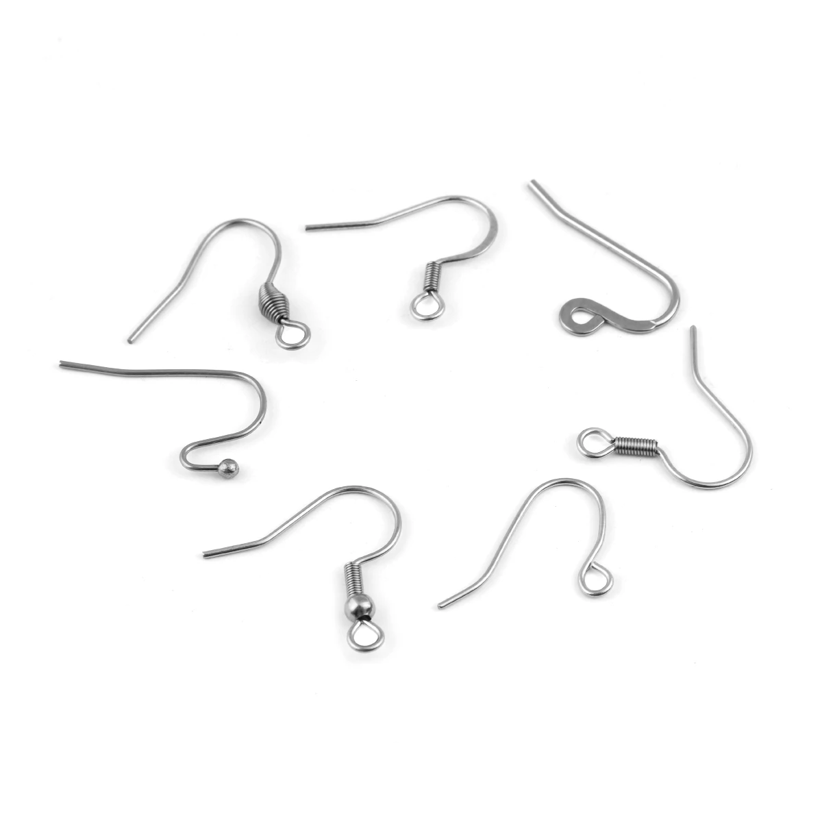 50 stücke/lot 316 Edelstahl Ohrring Haken Erkenntnisse Ohrringe Umklammert Haken Armaturen DIY Schmuck Machen Zubehör für Frauen – Detail 1