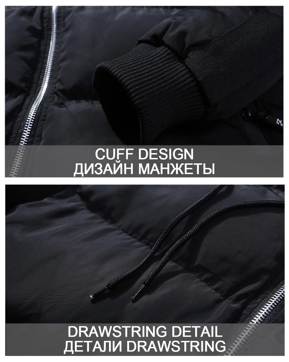 Мужские зимние длинные парки новые хлопковые куртки мужские с капюшоном толстые теплые пальто с буквенным принтом с боковым рукавом мужские пальто размера плюс M-5XL