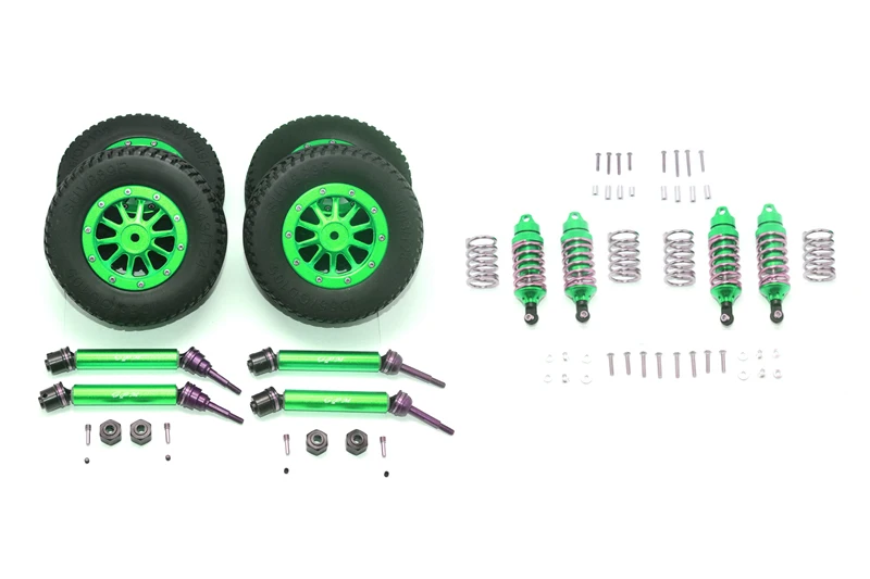 Сплав передние+ задние рессоры+ CVD+ ALLOYTIRES(низкий центр тяжести) RUS488910FRS для 1/10 RUSTLER 4X4 VXL 67076-4 SLASH 4X4 SLASH LCG