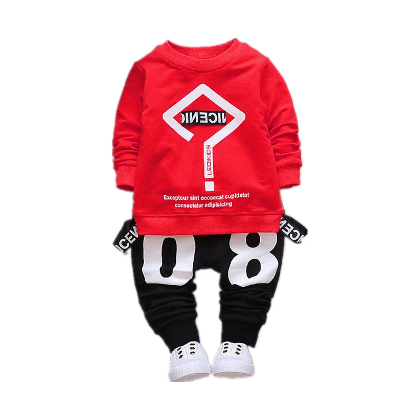 Футболка с длинным рукавом и штаны для мальчиков 2 шт./компл.|Комплекты одежды| |