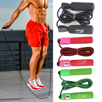 

Fitness Jump Ropes electric skipping ropes with Counter Sports Adjustable Fast Speed sponge Jump Skip Rope Gym Sports Equipments