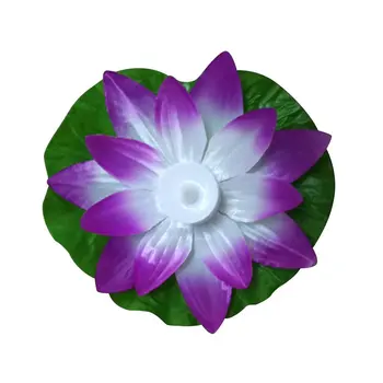 

High Quality LED Artificial Lotus Colorful Changed Floating Flower Lamps Water Swimming Pool Wishing Light Lanterns Party Supply