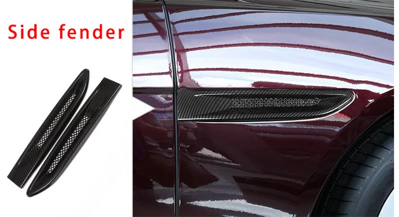 Для Jaguar XEL углеродное волокно боковое крыло формовочная отделка 2шт