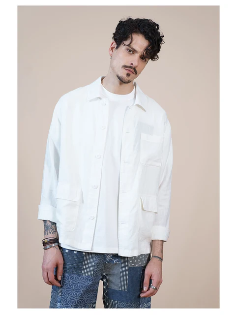Vintage Shirts with multi-pockets
