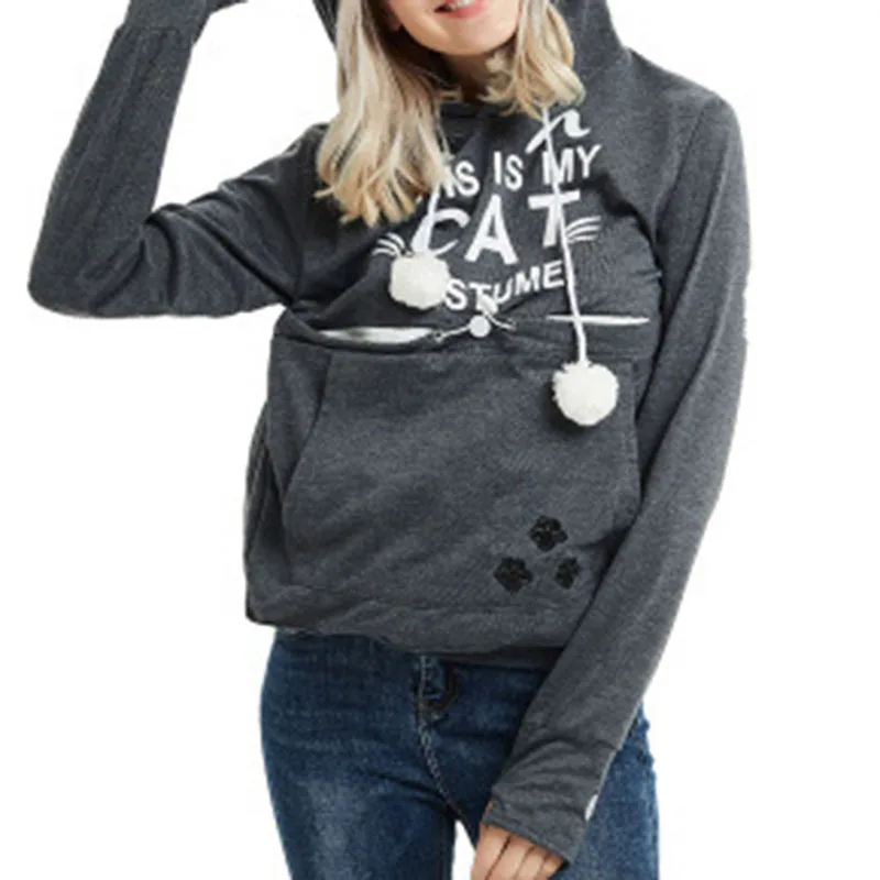 

Gothic Oversized Women Letter Print Hoodies Big Pocket Sweet Pullover Sweatshirt Casual Female Loose Goth Clothing Plus Size 4XL