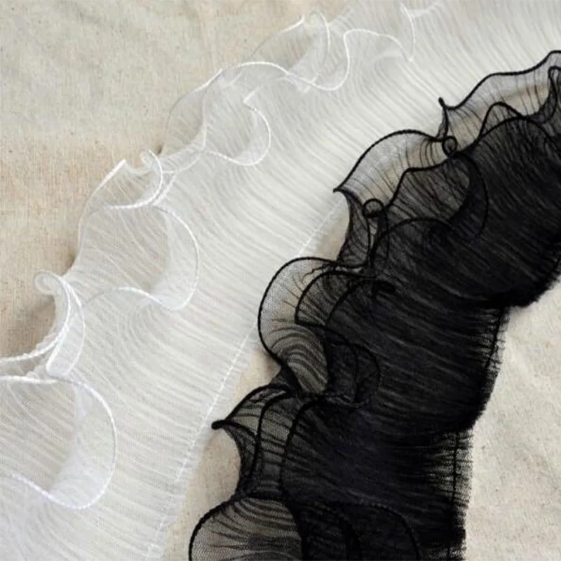 Lace Fabric Lace Ribbon Lace Sewing Supplies Lace Sewing Accessories Lace Decoration Lace Accessories Lace Garment Accessories Embroidery Flower Tulle Ruffle Applique Collar Fringe Wedding Decor