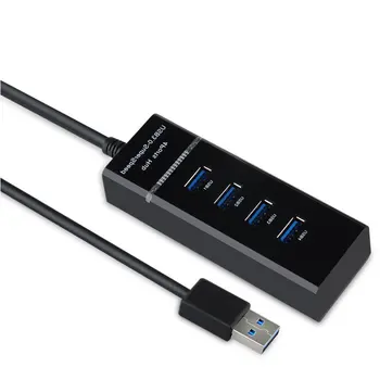 

4 Ports USB 3.0 HUB with Power Charging and Switch Multiple USB Splitter Porta Panel USB3.0 USB3 USB-HUB Hab USB Adapter