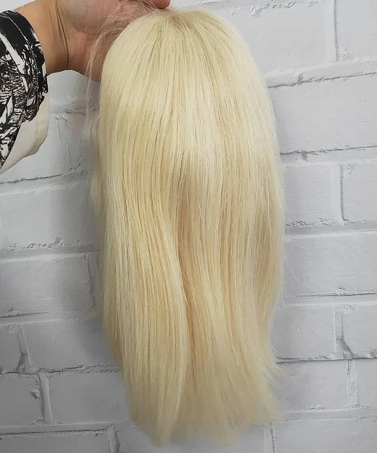 Luvin 613 блондинка 13X6 HD прозрачный Синтетические волосы на кружеве человеческих волос парики прямо бразильский короткий Боб эффектом деграде(переход от темного к фронтальной парик черного цвета женская обувь
