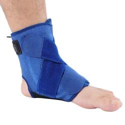 Adjustable Physical Therapy Health Care Heating Ankle Navy Blue Codes A Protective Ankle With USB Androids Port Charging Cable