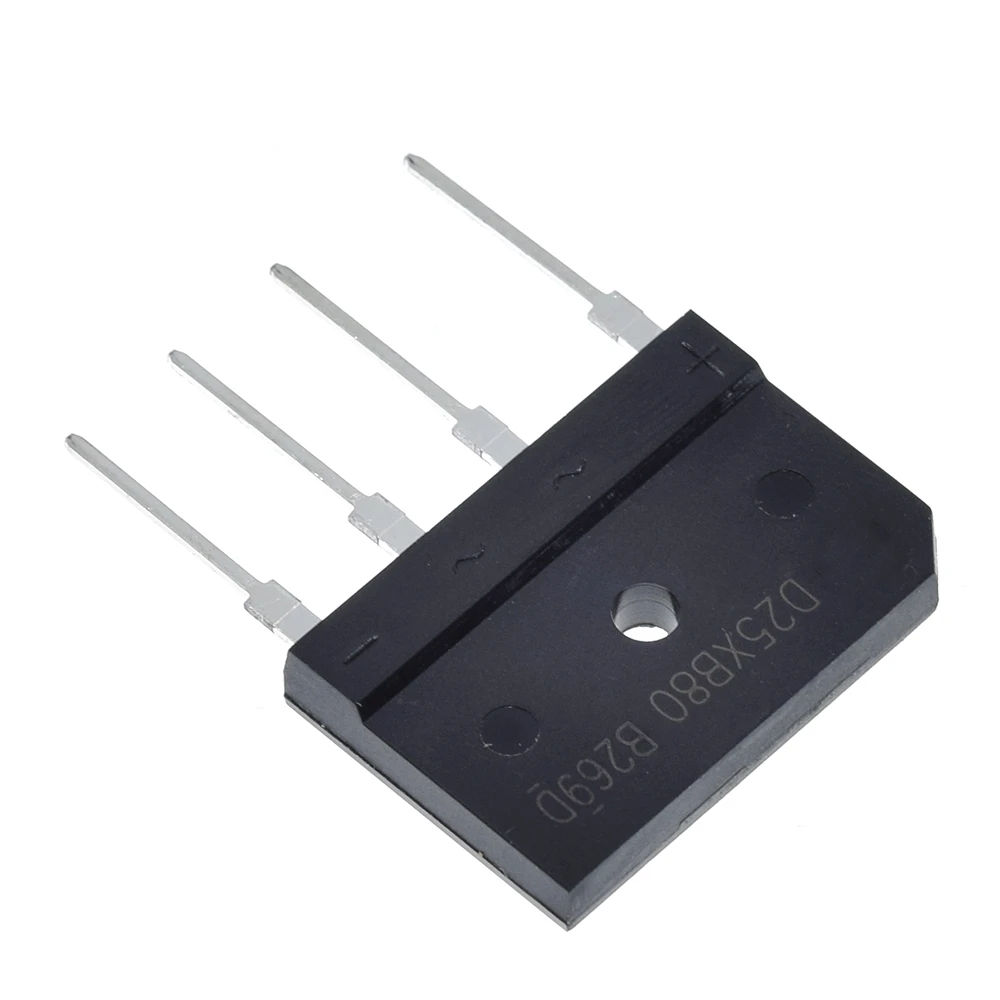 5pcs D25XB80 D25SBA80 Bridge Rectifier 25A 800V 25xb80 dip Flat Bridge diode bridge rectifier rectifier diodes electrical rectifier diodes