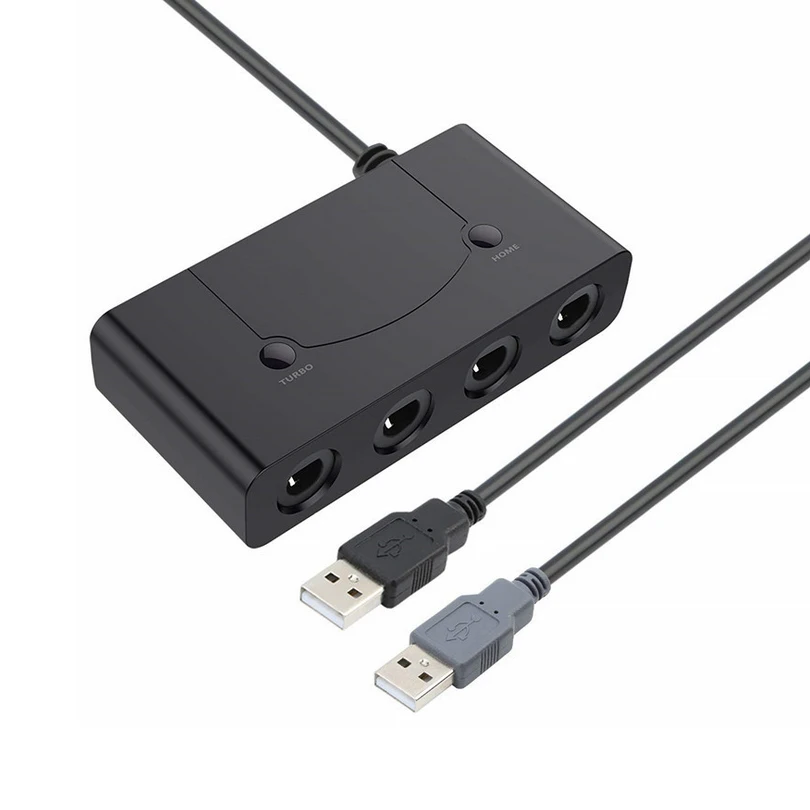 4 порта для Gamecube контроллер адаптер конвертер forWIIU USB Nod Switch Adaptateur PC NG C игровые