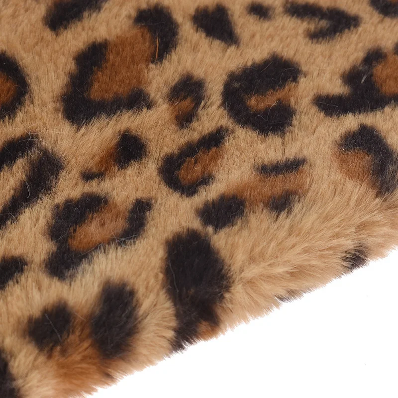 29*21 см винтажный леопардовый искусственный мех Ткань для ручной работы сумка для одежды аксессуары для волос ручной работы Стеганые материалы