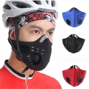 

Hot Sell Motor Bike Sport Mouth-muffle Pollution Mask Adult Anti PM 2.5 Washable Anti-fog Anti Dust Mask Activated Carbon Filter