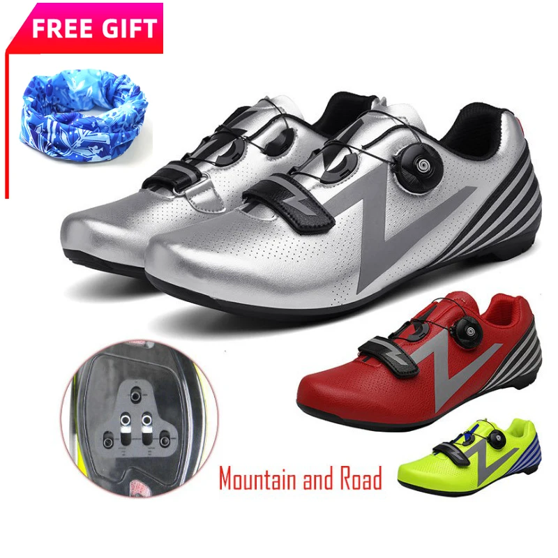 HOT Sale MTB Road bicycle men and women Ventilation shoes Suitable for Black red green mountain road universal Cycling shoes