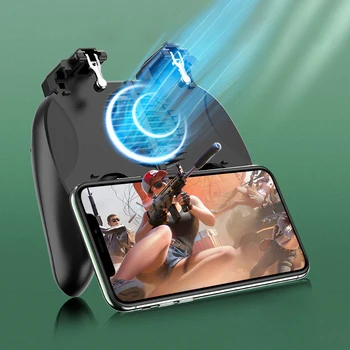 

PUBG Game Controller Gamepad Trigger Shooting Free Fire Cooling Fan Gamepad Joystick With 2000/4000mAh For Shooting Games