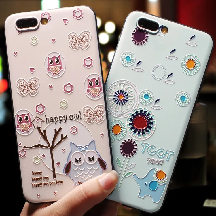 

3D Relief Coque For Redmi Note 7 Case Small fresh Embossed Phone Silica Protective Cover Note 3 4X 6 5 Plus Pro S2 Go Case Cover