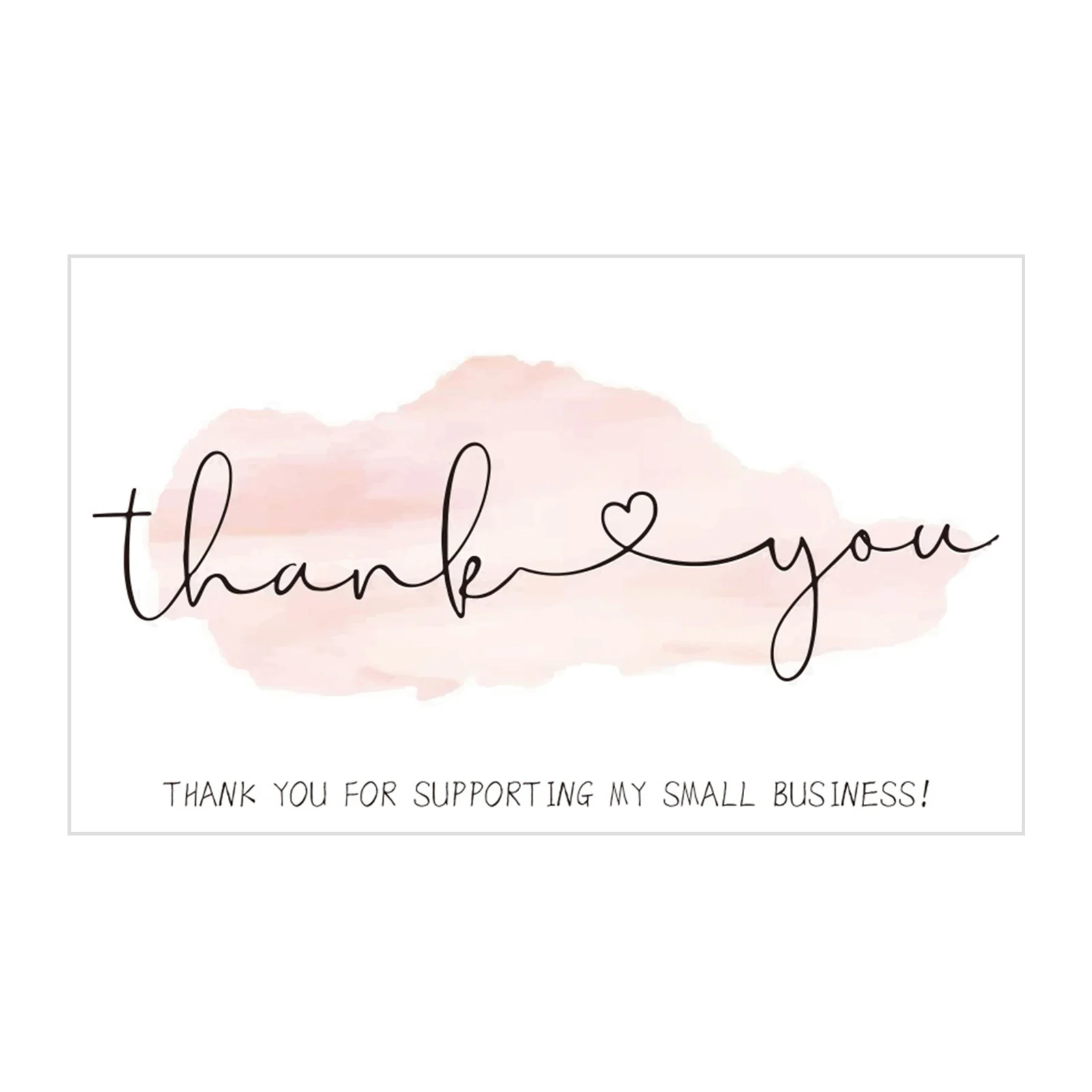 

Визитница розовая с надписью «Thank You», 30 цветов