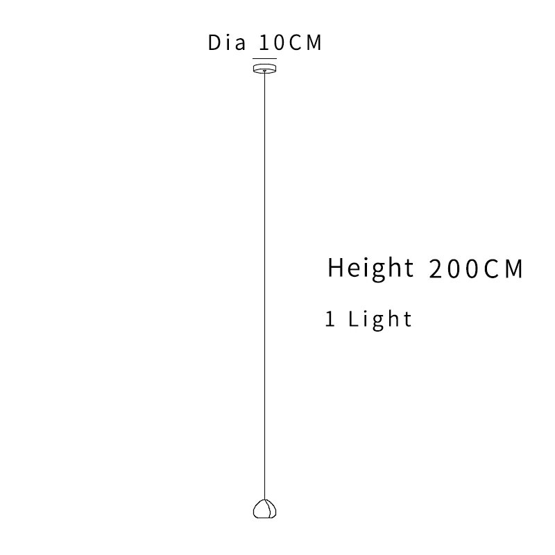 Dia10 H200cm 1 light Современная Люстра для зала люстра с кристаллами шары кухня вилла гостиная подвесной светильник лестница длинные хрустальные - Цвет абажура: Dia10 H200cm 1 light