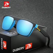 DUBERY поляризационные солнцезащитные очки для мужчин и женщин, новая мода, квадратные Винтажные Солнцезащитные очки, спортивные вождения, Ретро Зеркало, роскошный бренд UV400