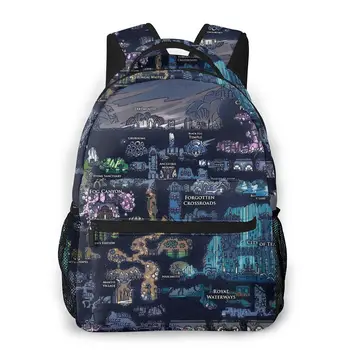 

Hollow Knight Map Graphic Backpack for Girls Boys Travel Rucksack Hollow Knight Backpacks for Teenage