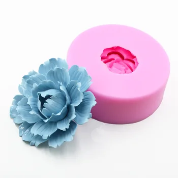 

3D Flower Soap Mold Large-size Peony Fondant Cake Silicone Mold Rose Chocolate Cake Mold DIY Soap Cake Decorating Tools