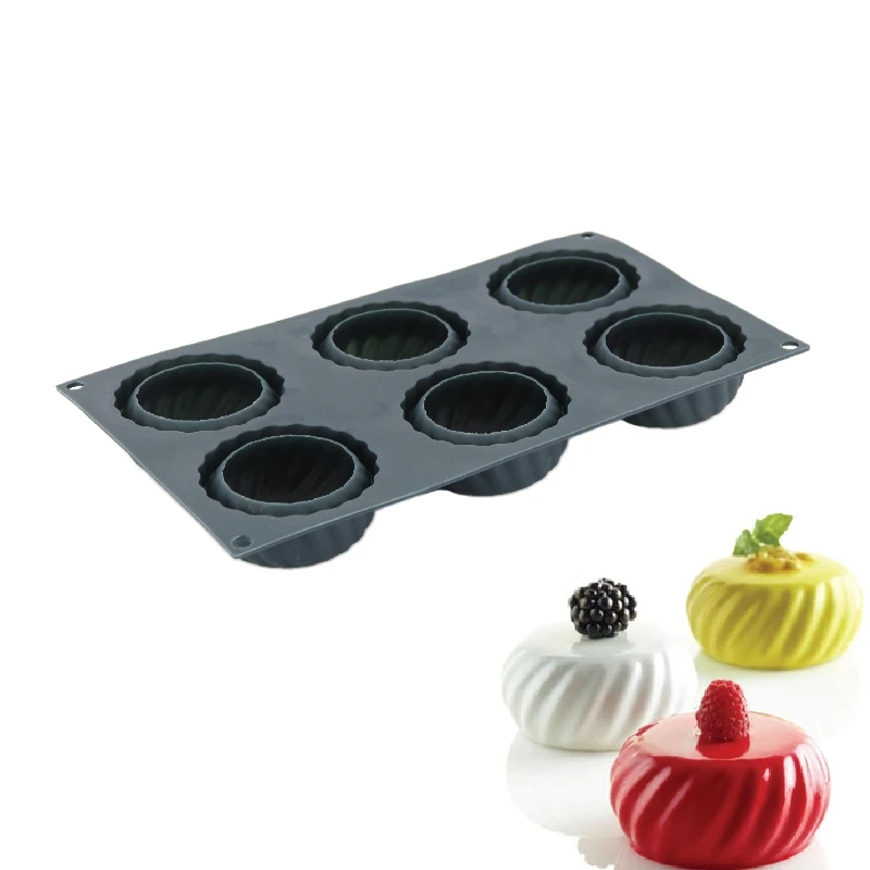 

1PCS Silicone 3D Mooncake Shape Mold Cake Baking Decorating Tools For Chocolate Mousse Desserts Pastry Moulds