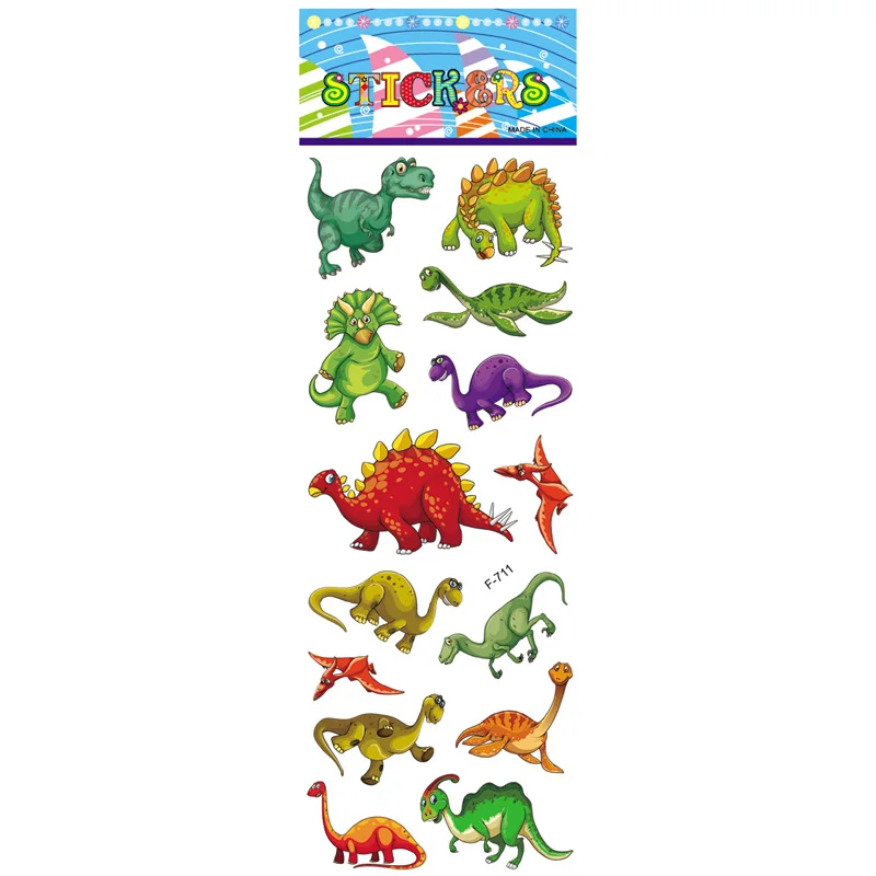 6 листов Vsco пенопластовые наклейки Мультяшные наклейки динозавр пузырь пышные милые животные детские игрушки дети на холодильнике pegatinas