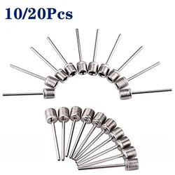 10/20Pcs Basketball Inflating Pump Needle Football Inflatable Air Valve Adaptors Nozzle Ball Air Needle Stainless Steel Pump Pin