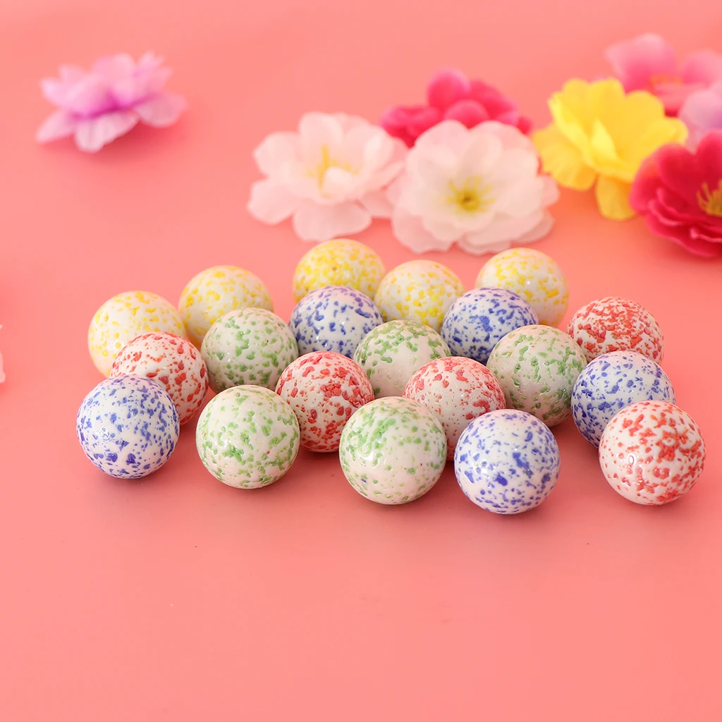 20x Glass Marble Ball Speckled Swirl Stress Marbles Toy Tank Home Decor 25mm 20x Glass Marble Ball Speckled Swirl Stress Marbles Toy Tank Home Decor 25mm