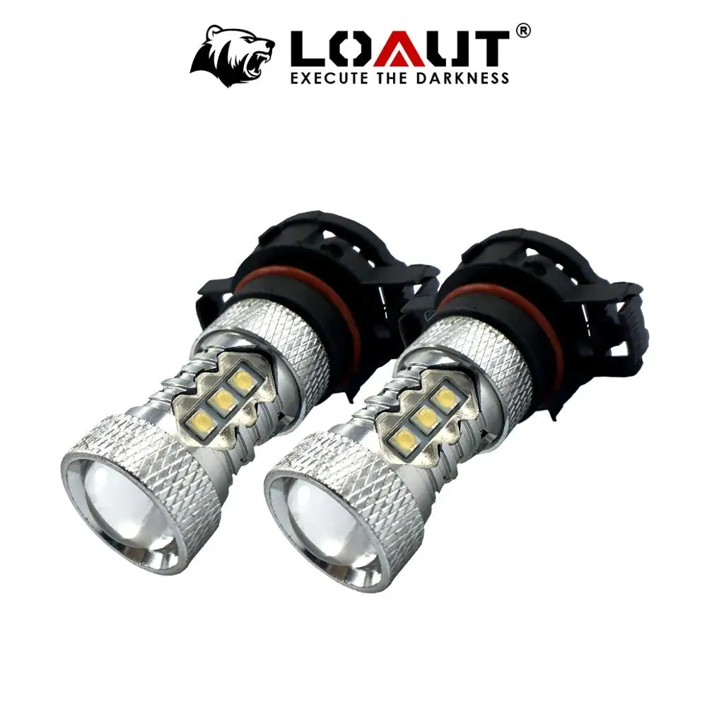 LOAUT H16 5202 5201 ЕС JP 80 Вт Светодиодный светильник супер яркий белый автомобиль противотуманные фары 12 В 24 в 6000 К Белый Вождение день ходовой лампы Авто белый