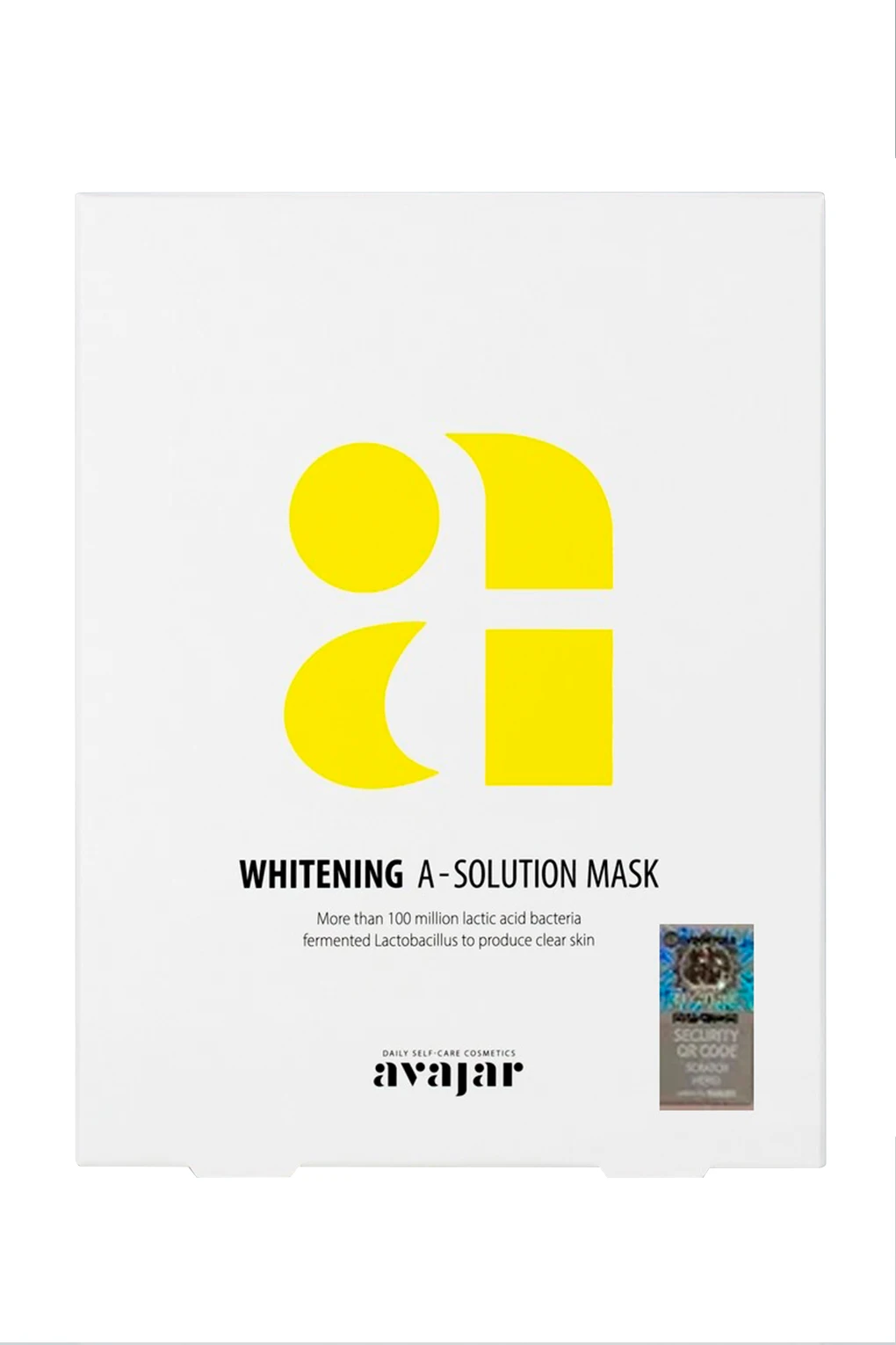 Avajar whitening A-solution mask-lightening fabric face mask 1 pack |
