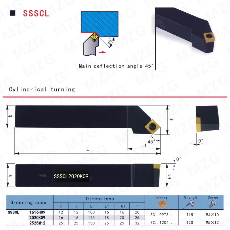 MOSASK SSSCL резак адаптер SSSCL1212H09 индексируемый держатель расточной бар CNC Токарный Карбид вставка внешние токарные инструменты