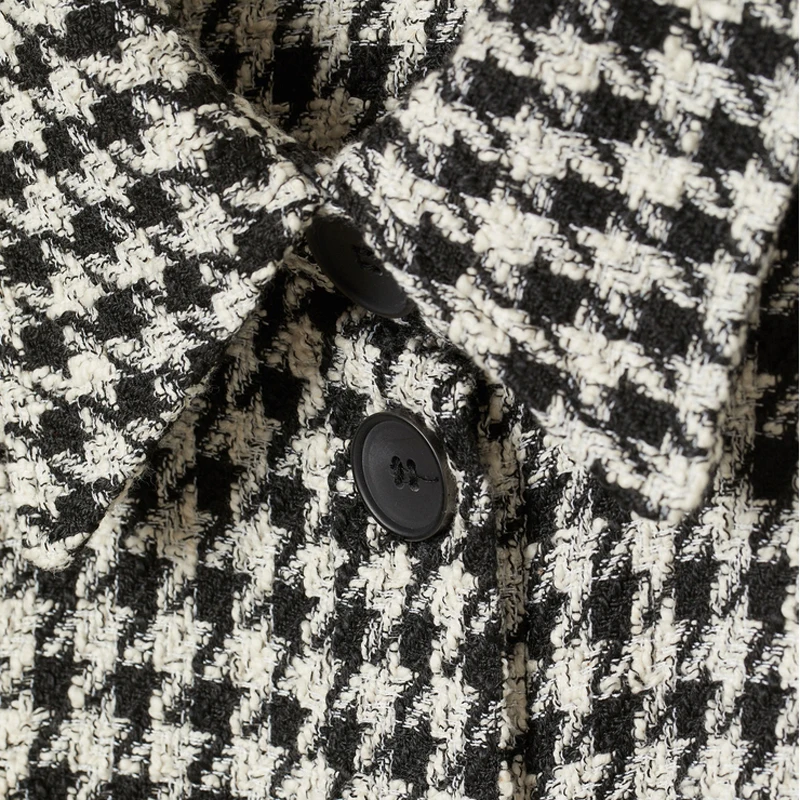 ZOEPO Хаундстут жаккардовые блузки женские модные рубашки с отложным воротником со стойкой женские элегантные карманы с длинным рукавом Топы женские LJ
