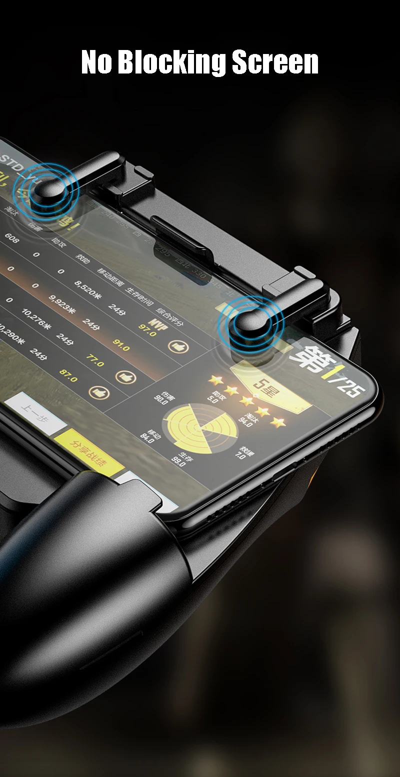Игровой контроллер M18 PUBG, джойстик, джойстик L1 R1, пусковая кнопка, стрельба, геймпад для iPhone, Android, мобильного телефона
