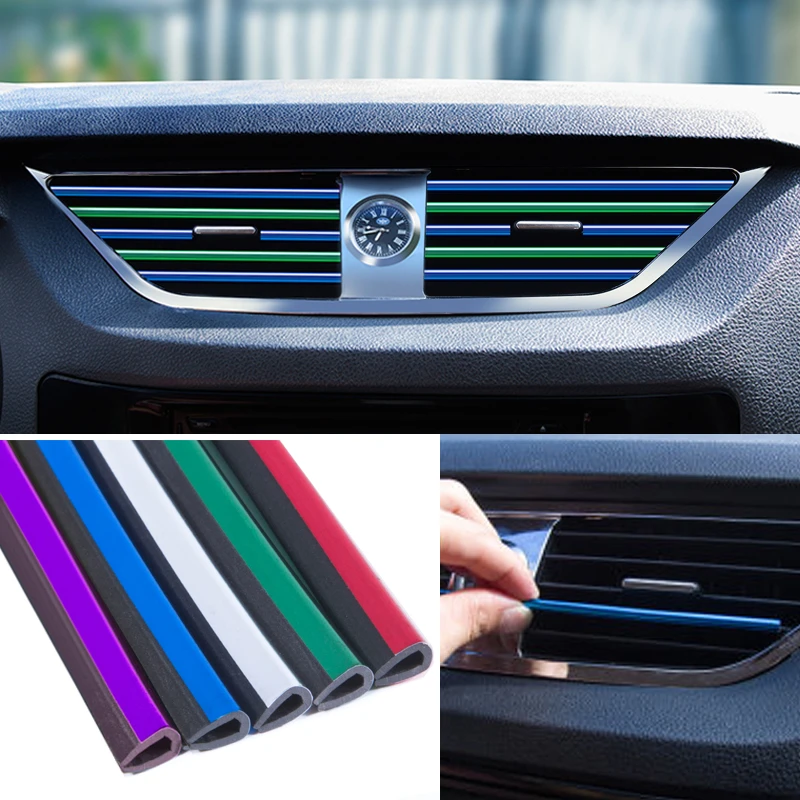 Uitbeelding Speciaal Beweren U Vorm Diy Auto Styling Interieur Ventilatierooster Outlet Decoratie Strip  Voor Hyundai Solaris Verna Sonata Elantra Kia rio Ceed|Stylingmallen| -  AliExpress